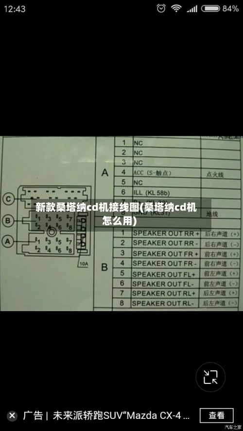 新款桑塔纳cd机接线图(桑塔纳cd机怎么用)-第3张图片