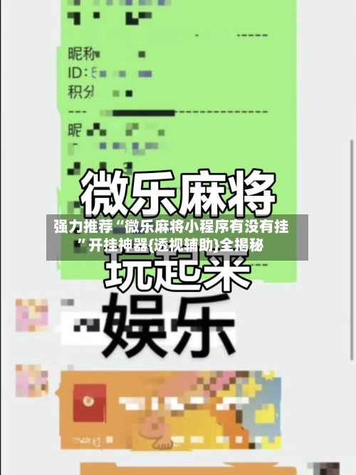 强力推荐“微乐麻将小程序有没有挂	”开挂神器{透视辅助}全揭秘-第2张图片