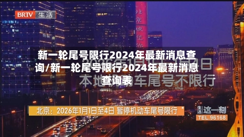新一轮尾号限行2024年最新消息查询/新一轮尾号限行2024年最新消息查询表-第2张图片