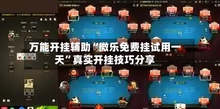 万能开挂辅助“微乐免费挂试用一天”真实开挂技巧分享-第2张图片