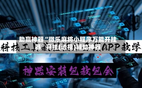 助赢神器“微乐麻将小程序万能开挂器”开挂(透视)辅助神器-第2张图片
