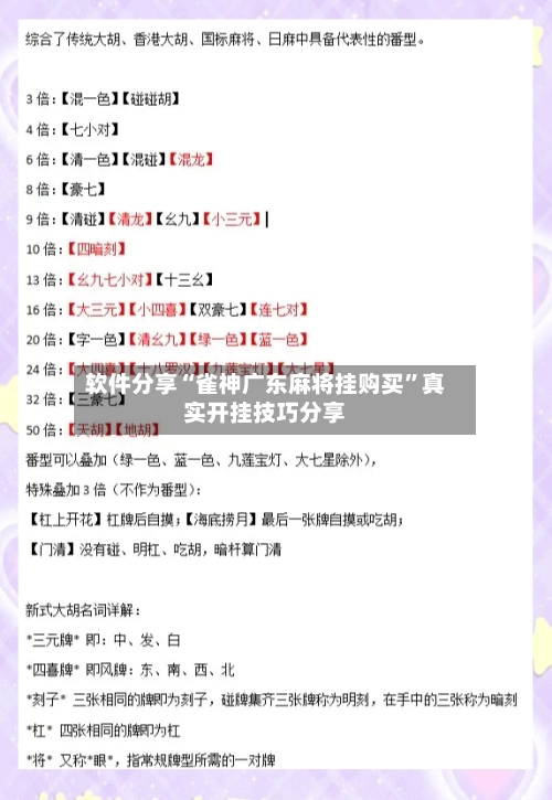 软件分享“雀神广东麻将挂购买”真实开挂技巧分享-第2张图片