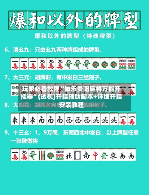 玩家必看教程“微乐贵阳麻将万能开挂器”(透视)开挂辅助脚本+详细开挂安装教程-第2张图片