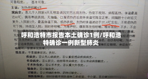 呼和浩特市报告本土确诊1例/呼和浩特确诊一例新型肺炎-第2张图片