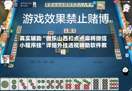 真实辅助“微乐山西扣点点麻将微信小程序挂”详细外挂透视辅助软件教程-第3张图片