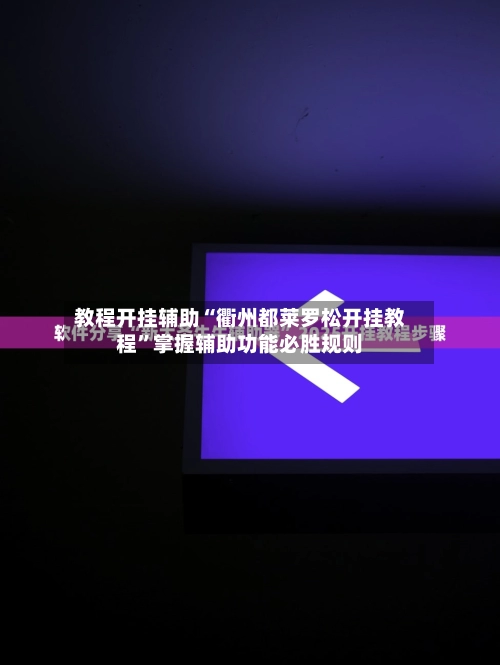 教程开挂辅助“衢州都莱罗松开挂教程”掌握辅助功能必胜规则-第2张图片