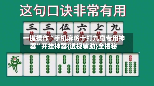 一键操作“手机麻将十打九赢专用神器”开挂神器{透视辅助}全揭秘-第2张图片