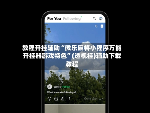 教程开挂辅助“微乐麻将小程序万能开挂器游戏特色”(透视挂)辅助下载教程