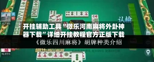 开挂辅助工具“微乐河南麻将外卦神器下载	”详细开挂教程官方正版下载-第3张图片