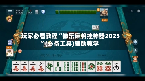 玩家必看教程“微乐麻将挂神器2025”(必备工具)辅助教学-第2张图片