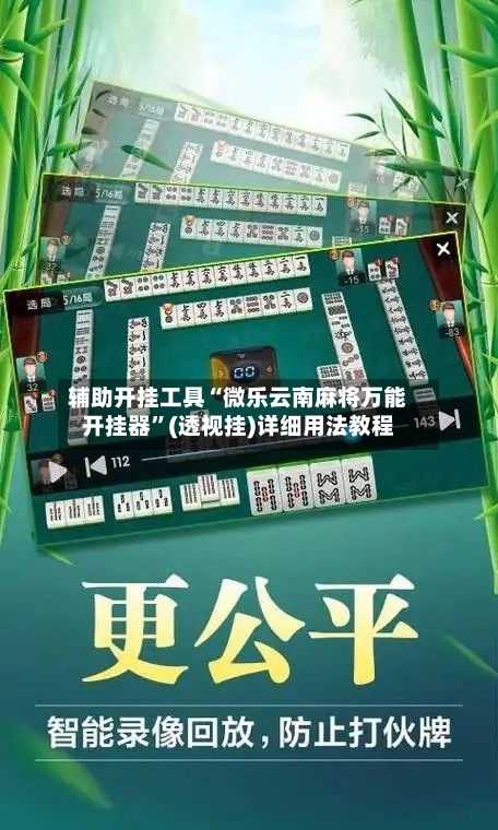 辅助开挂工具“微乐云南麻将万能开挂器”(透视挂)详细用法教程