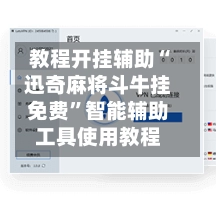 教程开挂辅助“迅奇麻将斗牛挂免费	”智能辅助工具使用教程-第3张图片