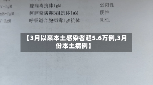 【3月以来本土感染者超5.6万例,3月份本土病例】