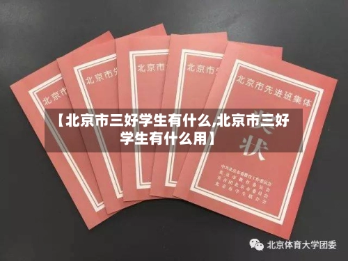 【北京市三好学生有什么,北京市三好学生有什么用】