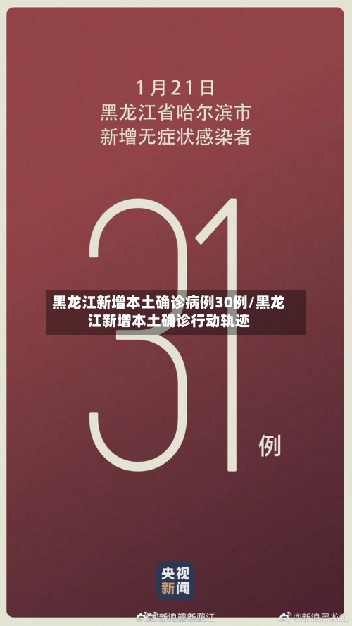 黑龙江新增本土确诊病例30例/黑龙江新增本土确诊行动轨迹-第2张图片
