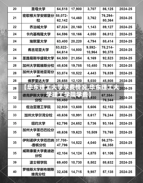 【华东理工大学学费情况,华东理工大学理工学院学费】