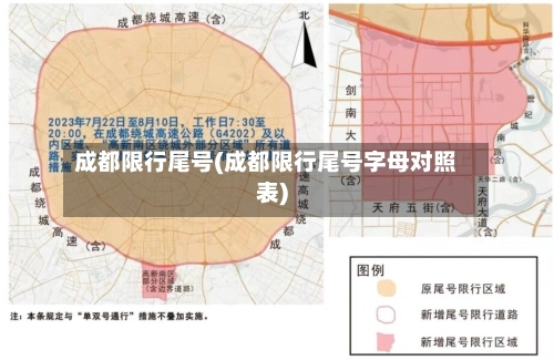 成都限行尾号(成都限行尾号字母对照表)