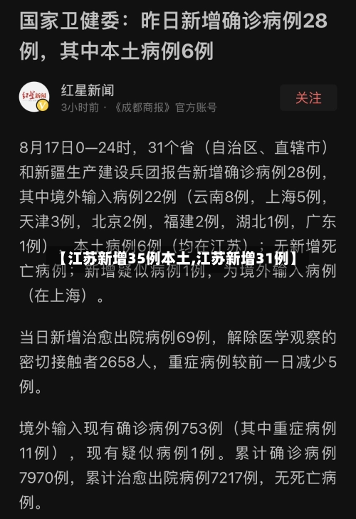 【江苏新增35例本土,江苏新增31例】-第3张图片