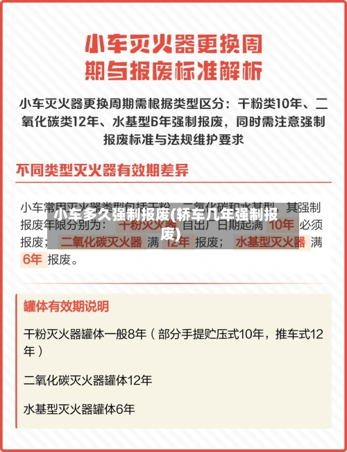 小车多久强制报废(轿车几年强制报废)