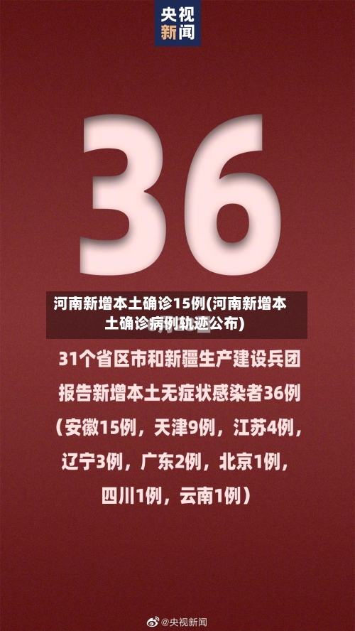 河南新增本土确诊15例(河南新增本土确诊病例轨迹公布)-第2张图片
