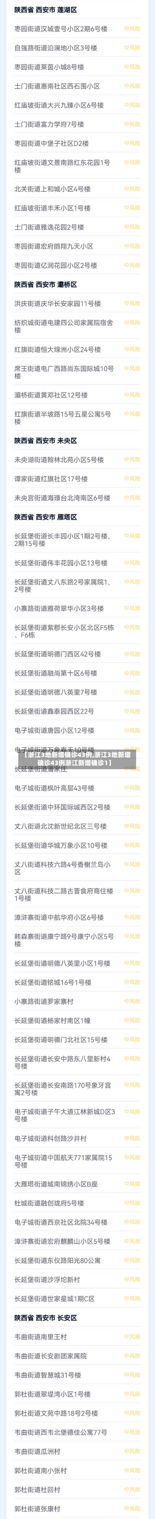 【浙江3地新增确诊43例,浙江3地新增确诊43例浙江新增确诊1】