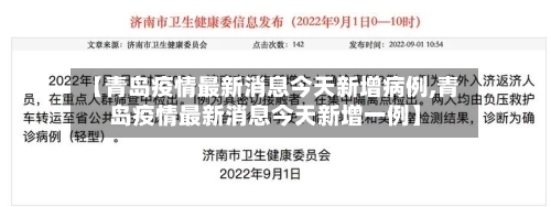 【青岛疫情最新消息今天新增病例,青岛疫情最新消息今天新增一例】-第2张图片